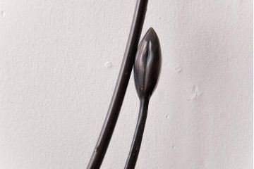 アンティーク雑貨　マツヤマ工芸　ブロンズ　上品な雰囲気のリリーランプ(スタンドライト、テーブルランプ、卓上照明)