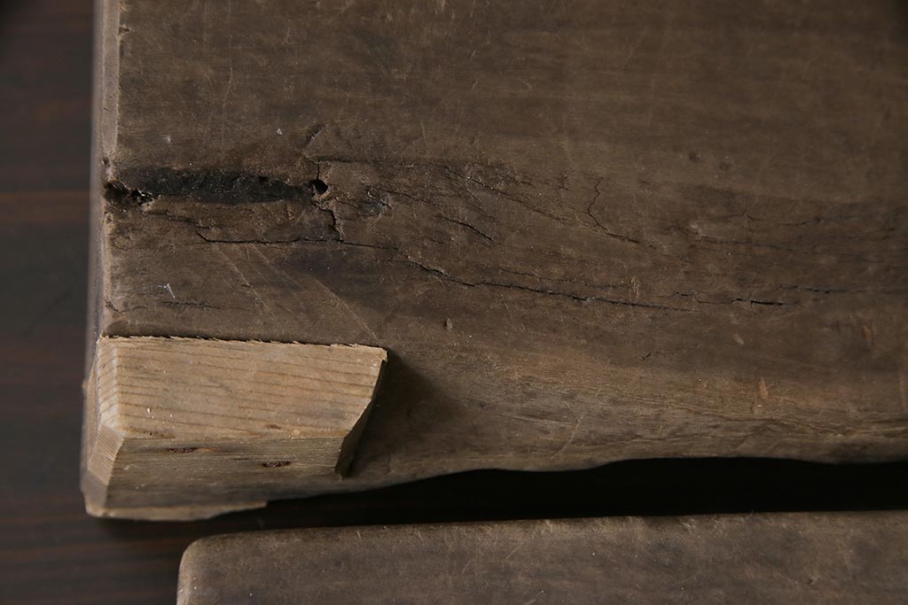 アンティーク雑貨　昭和レトロ　和菓子屋さんで使われていた木製の古い菓子型(鯛・宝船)4点セット