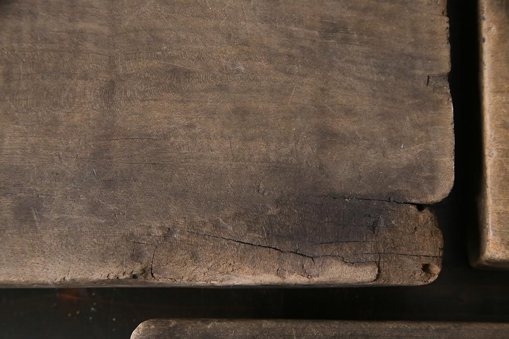 アンティーク雑貨　昭和レトロ　和菓子屋さんで使われていた木製の古い菓子型(鯛・宝船)4点セット