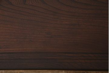 古材リメイク　ケヤキ材一枚板　ダイナミックな杢目を堪能できる鉄脚テーブル(作業台、カフェテーブル)
