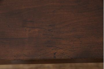 和製アンティーク　リメイク　桜材一枚板　古い木の質感が味わい深い鉄脚テーブル(コンソールテーブル、作業台)