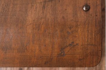 ヴィンテージ家具　イギリスビンテージ　インダストリアルな空間作りに活躍するスクールチェア(ワークチェア、板座チェア、椅子)(3)