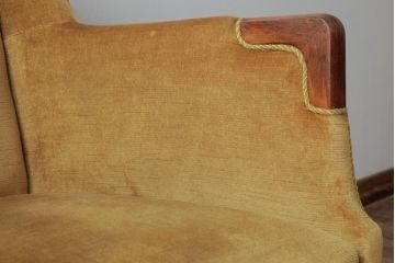 レトロ家具　北欧ビンテージ　デンマーク製　ローズウッド　レトロな雰囲気漂う品のある1人掛けソファ(アームソファ、チェア)(1)