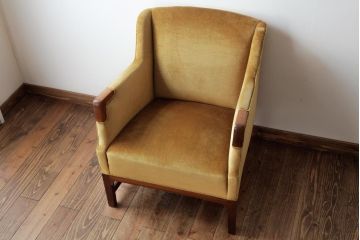 レトロ家具　北欧ビンテージ　デンマーク製　ローズウッド　レトロな雰囲気漂う品のある1人掛けソファ(アームソファ、チェア)(2)