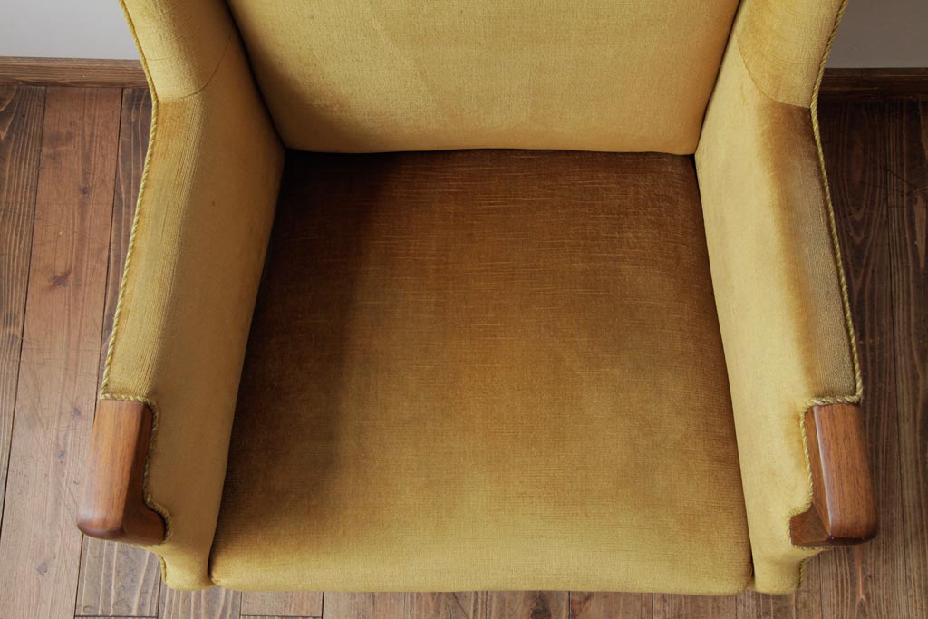 レトロ家具　北欧ビンテージ　デンマーク製　ローズウッド　レトロな雰囲気漂う品のある1人掛けソファ(アームソファ、チェア)(2)