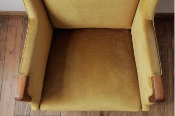 レトロ家具　北欧ビンテージ　デンマーク製　ローズウッド　レトロな雰囲気漂う品のある1人掛けソファ(アームソファ、チェア)(2)