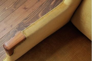 レトロ家具　北欧ビンテージ　デンマーク製　ローズウッド　レトロな雰囲気漂う品のある1人掛けソファ(アームソファ、チェア)(2)