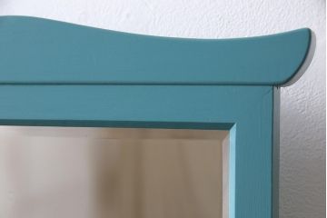 ビンテージ　松本民芸家具　特注品　リペイント　爽やかなカラーが目を引くドレッサー(鏡台)