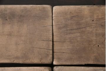 アンティーク雑貨　昭和初期(戦前)　猫・キツネ・ニワトリ　動物モチーフのアンティーク木製菓子型(木型)2種セット