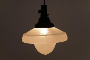 大正昭和初期(戦前)　レア物　上品かつこだわりの空間づくりが叶うアンティーク照明(天井照明、ペンダントライト)