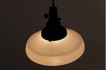 大正昭和初期(戦前)　レア物　上品かつこだわりの空間づくりが叶うアンティーク照明(天井照明、ペンダントライト)