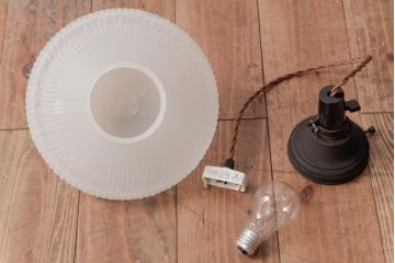 大正昭和初期(戦前)　レア物　上品かつこだわりの空間づくりが叶うアンティーク照明(天井照明、ペンダントライト)