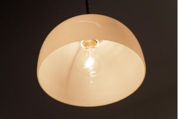 昭和レトロ　和みの空間にぴったりなドーム型シェードのペンダントライト(天井照明、吊り下げ照明)