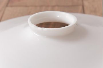 昭和初期(戦前)　昔懐かしいレトロな平笠シェード(天井照明、吊り下げ照明、ペンダントライト)(1)