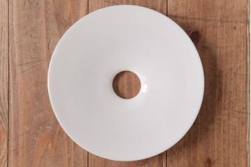 昭和初期(戦前)　昔懐かしいレトロな平笠シェード(天井照明、吊り下げ照明、ペンダントライト)(1)