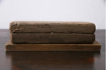 アンティーク雑貨　古民具　昭和初期(戦前)　達磨(だるま)　味のある木製の菓子型2点セット