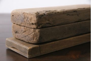 アンティーク雑貨　古民具　昭和初期(戦前)　達磨(だるま)　味のある木製の菓子型2点セット