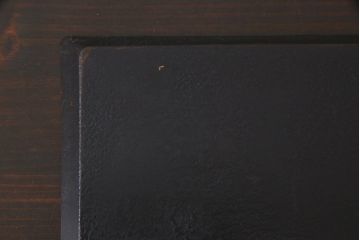アンティーク雑貨　和製アンティーク　大正昭和初期　螺鈿入り　盆付き木製角菓子器(漆器、手箱)