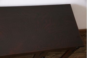 中古美品　岩谷堂箪笥　牡丹の意匠金具が目を引く和モダンのサイドボード(定価約57万円)