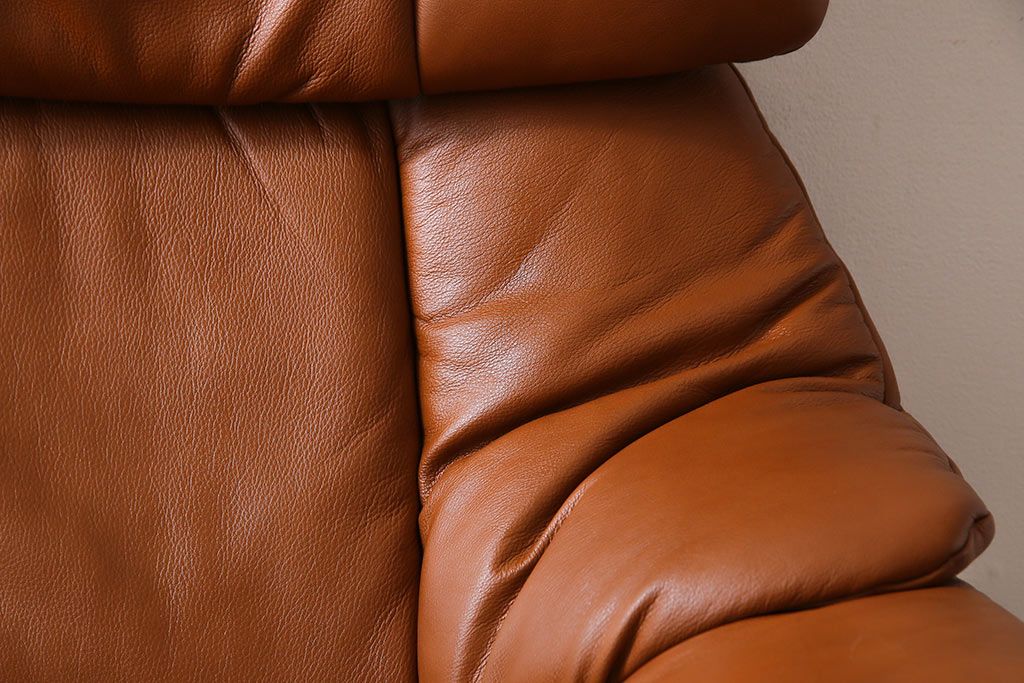 中古　EKORNES(エコーネス)　本革　オットマン付き　ストレスレス レノ クラシック(M)(アームチェア、リクライニングチェア、椅子)(定価約37万9千円)