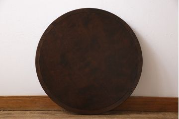 中古　松本民芸家具　丸型一面鏡のドレッサー(鏡台、ミラー)(定価約34万円)