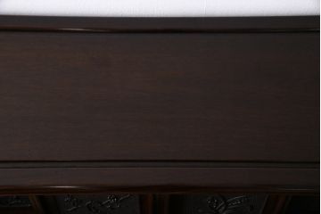 ビンテージ　民芸家具　上品さと存在感を放つ唐木材の飾り棚(茶棚、収納棚、戸棚)