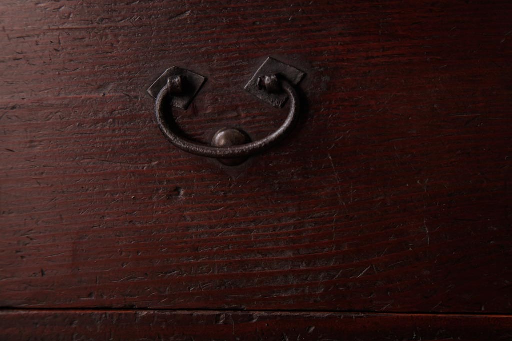 アンティーク家具　和製アンティーク　漆塗り　風合いが趣き深い小箪笥(小引き出し、小物入れ)