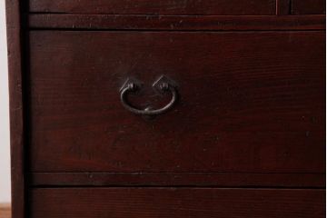 アンティーク家具　和製アンティーク　漆塗り　風合いが趣き深い小箪笥(小引き出し、小物入れ)