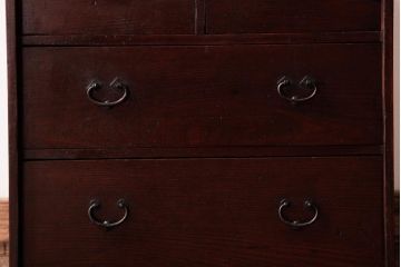 アンティーク家具　和製アンティーク　漆塗り　風合いが趣き深い小箪笥(小引き出し、小物入れ)