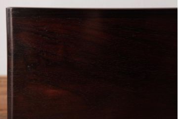 アンティーク雑貨　和製アンティーク　指物　紫檀材　なめらかな漆塗りの高級箱火鉢(手あぶり)(1)