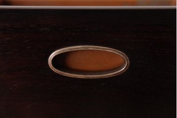 アンティーク雑貨　和製アンティーク　指物　紫檀材　なめらかな漆塗りの高級箱火鉢(手あぶり)(1)