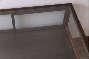 アンティーク家具　和製アンティーク　激レア!　時計店で使われていたシックなガラスケース(ショーケース、ディスプレイケース)(1)