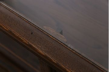 アンティーク家具　和製アンティーク　激レア!　時計店で使われていたシックなガラスケース(ショーケース、ディスプレイケース)(1)