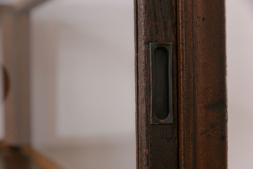 アンティーク家具　和製アンティーク　激レア!　時計店で使われていたシックなガラスケース(ショーケース、ディスプレイケース)(1)