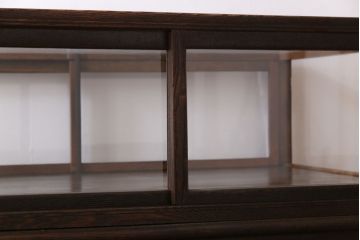 アンティーク家具　和製アンティーク　激レア!　時計店で使われていたシックなガラスケース(ショーケース、ディスプレイケース)(1)