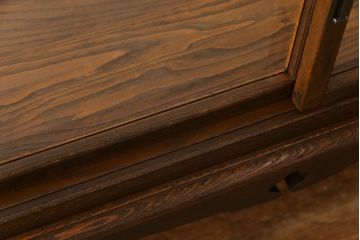 アンティーク家具　和製アンティーク　激レア!　時計店で使われていたシックなガラスケース(ショーケース、ディスプレイケース)(2)