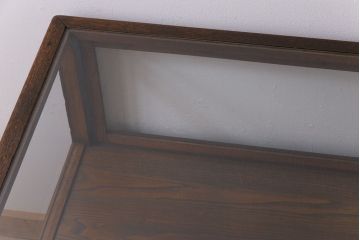 アンティーク家具　和製アンティーク　激レア!　時計店で使われていたシックなガラスケース(ショーケース、ディスプレイケース)(2)
