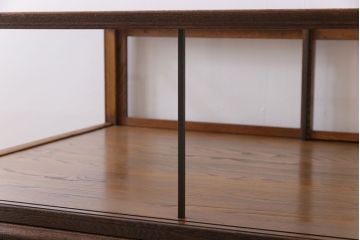 アンティーク家具　和製アンティーク　激レア!　時計店で使われていたシックなガラスケース(ショーケース、ディスプレイケース)(2)