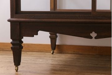 アンティーク家具　和製アンティーク　激レア!　時計店で使われていたシックなガラスケース(ショーケース、ディスプレイケース)(2)
