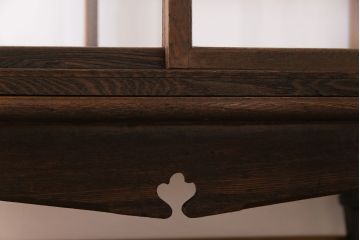 アンティーク家具　和製アンティーク　激レア!　時計店で使われていたシックなガラスケース(ショーケース、ディスプレイケース)(2)