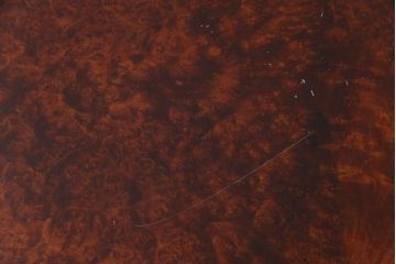 ヴィンテージ家具　ビンテージ　花梨(カリン)材　鳥眼杢　厚い天板が存在感を放つ座卓(テーブル)