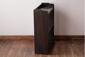アンティーク雑貨　昭和レトロ　シンプルで使いやすい小型ブックシェルフ(本棚、飾り棚)