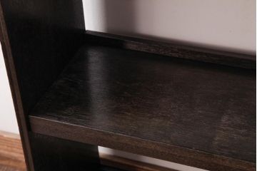 アンティーク雑貨　昭和レトロ　シンプルで使いやすい小型ブックシェルフ(本棚、飾り棚)