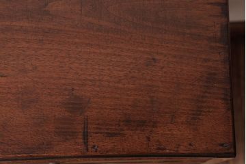 レトロ家具　昭和レトロ　タモ・ブナ材　鉄脚付き　ワークスペースにおすすめな温もり溢れる縦型小引き出し(サイドチェスト)