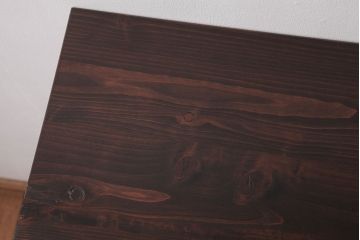 アンティーク家具　和製アンティーク　天板リメイク　モダンシックな雰囲気漂う収納棚(カウンターテーブル、食器棚、本箱)