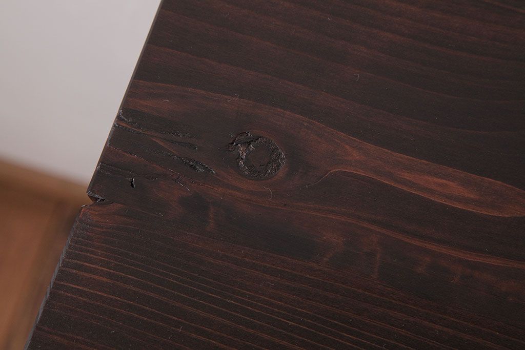 アンティーク家具　和製アンティーク　天板リメイク　モダンシックな雰囲気漂う収納棚(カウンターテーブル、食器棚、本箱)