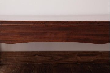 アンティーク家具　和製アンティーク　総ケヤキ材　天板一枚板　小粋なデザインが趣あふれる座卓(ローテーブル)