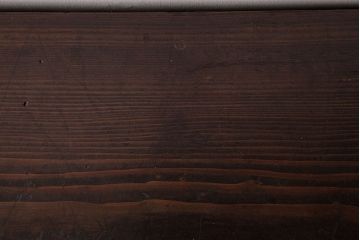 レトロ家具　昭和レトロ　古い木の質感が味わい深いガラス収納棚(食器棚)