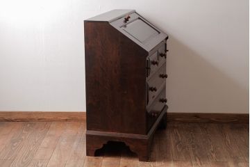 ビンテージ　松本民芸家具　#33A型　落ち着いた雰囲気を演出してくれるライティングビューロー(簿記机、チェスト)(定価約30万円)