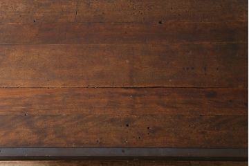 ヴィンテージ家具　ビンテージ　ジャンクさが魅力的なアイアンフレームの作業台(鉄脚テーブル)(1)